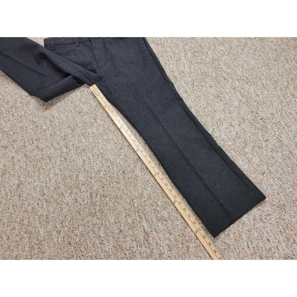 Levis Action Slacks Mens 34x30 Grey Vintage Boot Cut Sta-Prest Trousers 517-6259